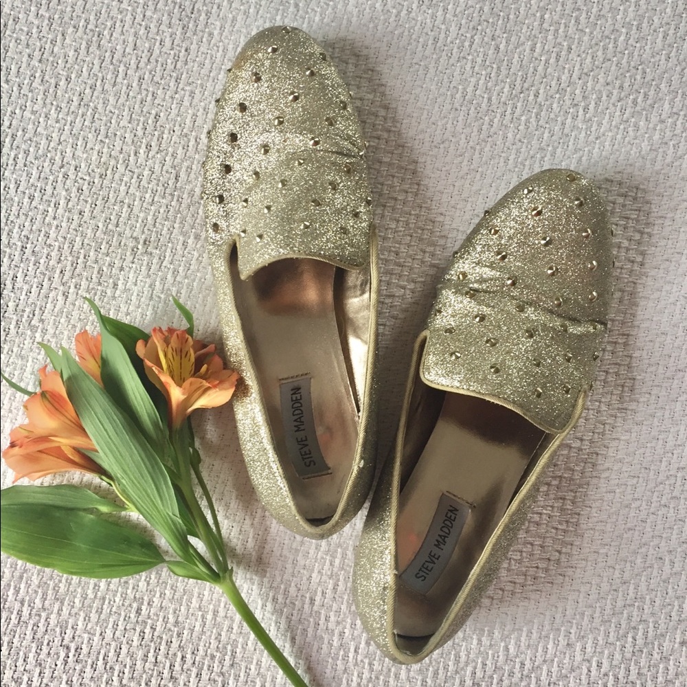 Steve Madden Sparkle Stud Loafers